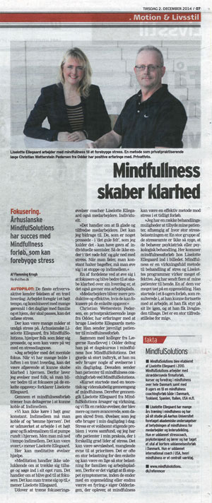 Artikel fra Aarhus Stiftstidende, 2. december 2014
